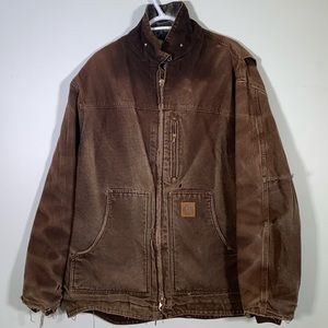 Carhartt Distressed denim workers jacket
